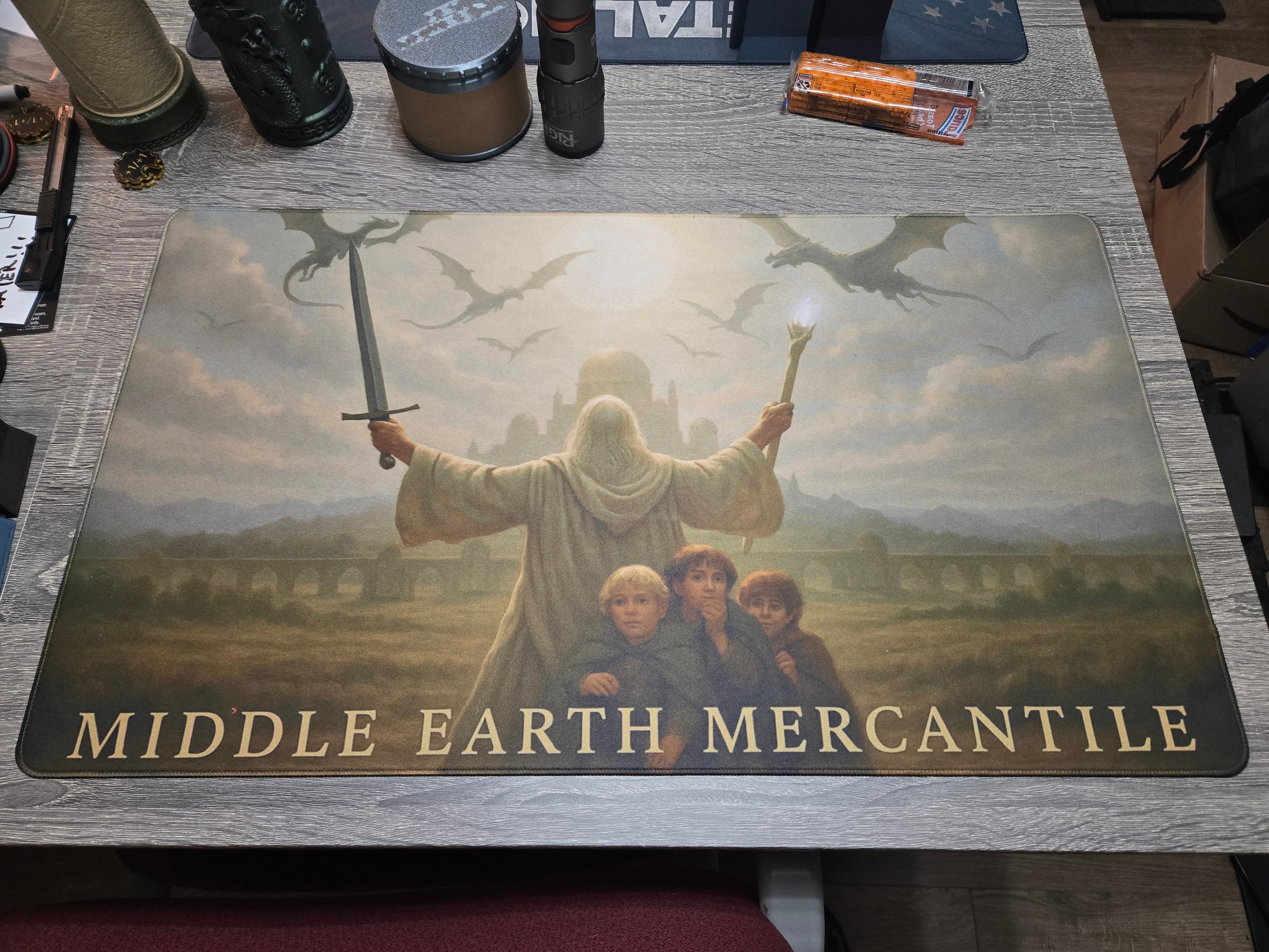 White Wizards Protection Playmat