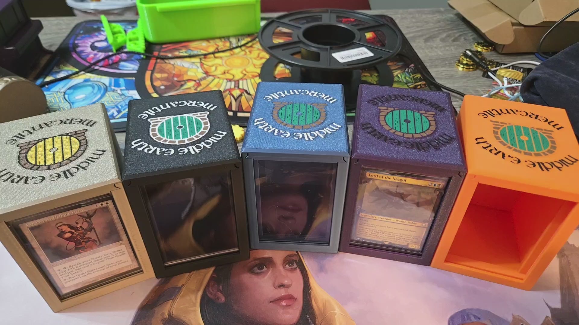 3D Printed Commander Deck Box – Fits Single-Sleeved Magic: The Gathering Cards